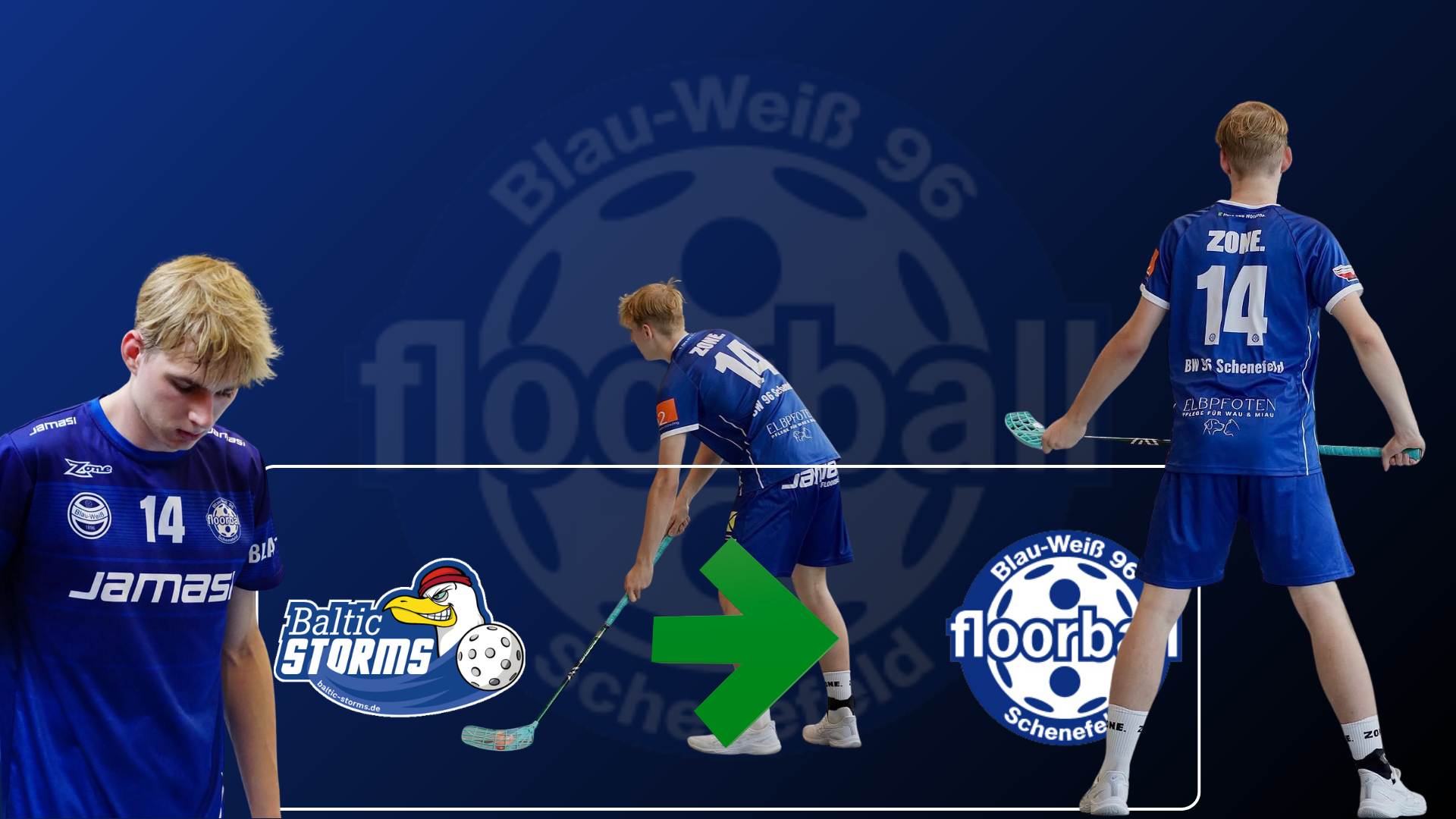 Niklas Fiemel trägt ab sofort Blau-Weiß!