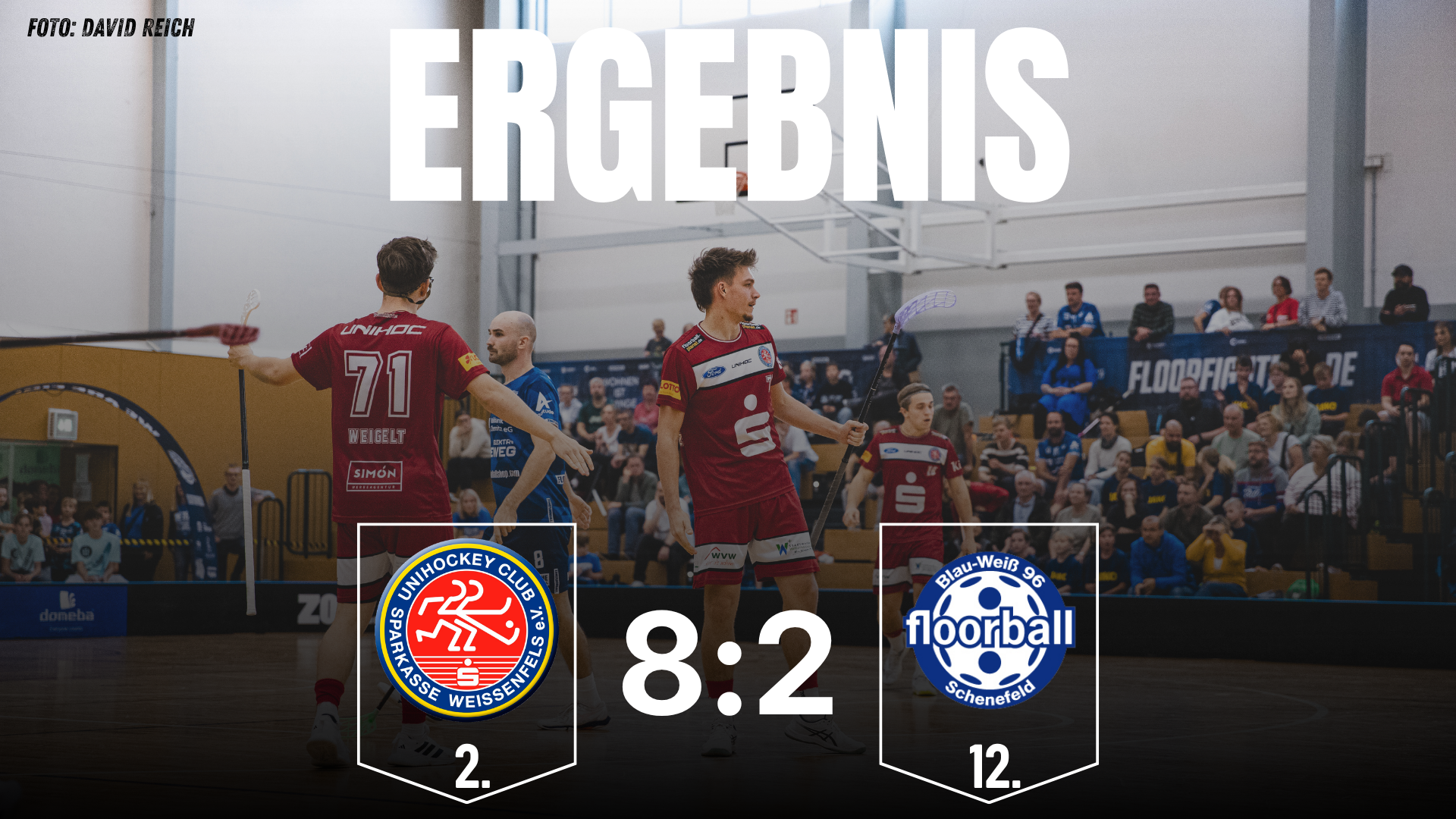 Doppelpack Gäbler! Der UHC Weißenfels bezwingt Schenefeld klar mit 8:2!